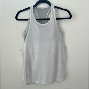 Lululemon Tank With Sports Bra White/Gray Size 6 (0557)